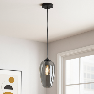 Design pendler lampe grå, Andy