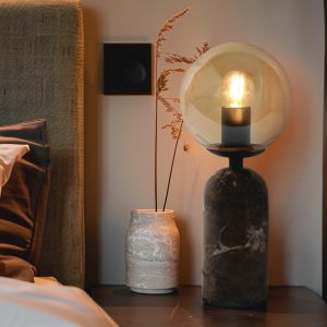 Marmor bordlampe rav, Alan, med brytare