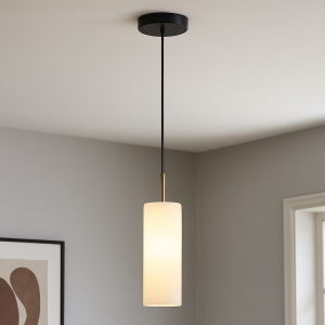 Modern pendel lampe spisebord hvid, Gaya