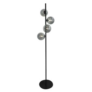 Design gulv lampe grå, Remo, med brytare
