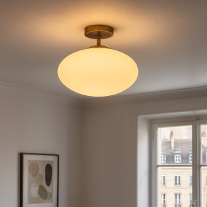 Design loftlampe hvid, Kimi