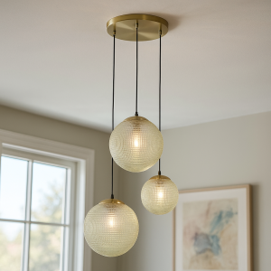 Design pendler lampe grøn, Dolf