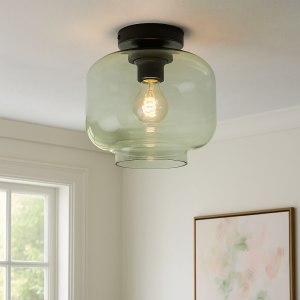Retro loftlampe grøn, Anniek