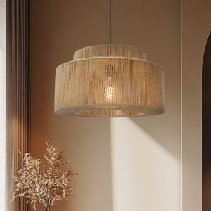 Rustik pendler lampe brun, Selena