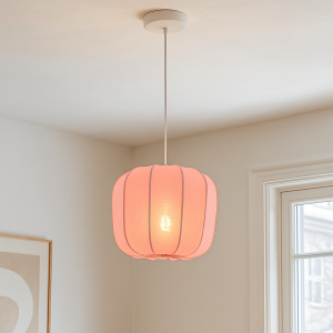Modern pendler lampe lyserød, Deborah