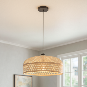 Bambus pendler lampe brun, Jennifer