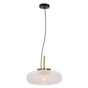 Retro pendler lampe gennemsigtig, Johnson