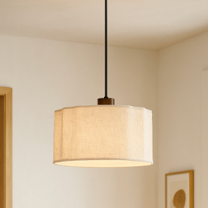 Rustik pendler lampe beige, Loulou