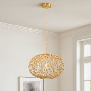 Bambus pendler lampe brun, Florine