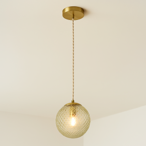 Retro pendler lampe grøn, Johnson