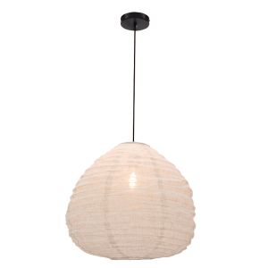 Rustik pendler lampe beige, Leila
