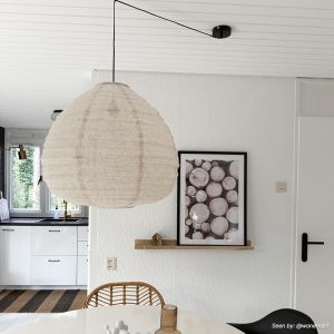 Rustik pendler lampe beige, Leila