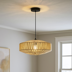 Rustik pendler lampe brun, Selena