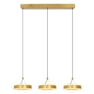 Design pendler lampe messing, Lava, 56W, 3000K LED
