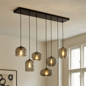 Modern pendler lampe grå, Caia