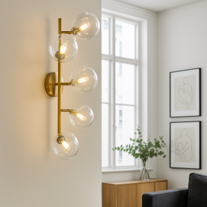 Design væglampe gennemsigtig, Remo