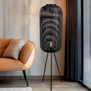 Industri gulv lampe sort, Pinar, med brytare