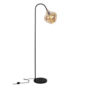 Design gulv lampe rav, Sophia, med brytare