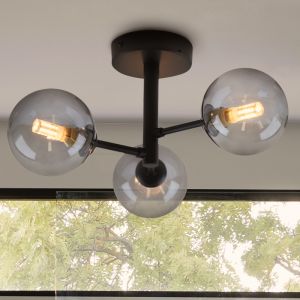 Modern loftlampe badeværelse sort, Amer, IP44