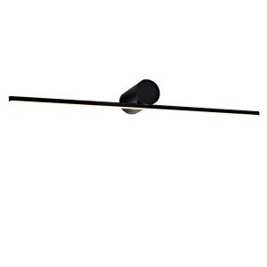 Modern spejllampe sort, Haiko, 8W, 3000K LED, IP44