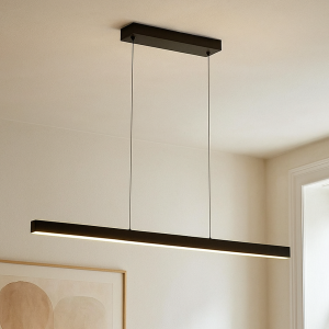 Modern pendler lampe sort, Iwan, 18W, 3000K LED