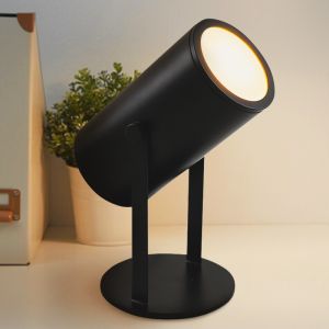 Modern genopladelige bordlampe sort, Elko, 2W, 3000K LED, med brytare