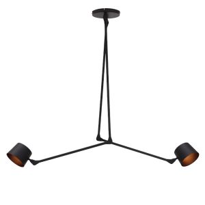 Modern loftlampe sort, Rinke