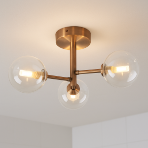 Modern loftlampe kobber, Amer, IP44