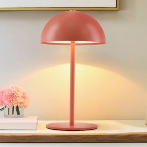 Retro bordlampe terracotta, Douwe, 4W, dim to warm LED, med beröringsdimmer