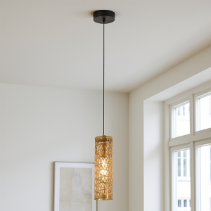 Metal pendler lampe messing, Marli