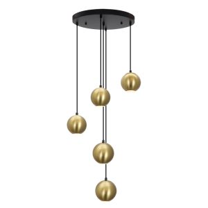 Modern pendler lampe messing, Matea