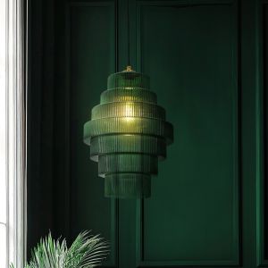 Retro pendler lampe grøn, Paris