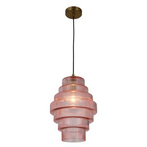 Retro pendler lampe lyserød, Paris