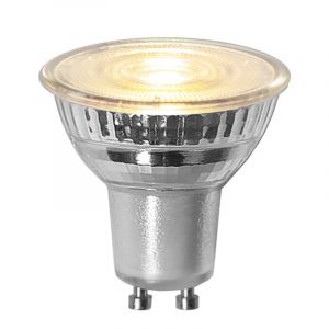 3-trins dæmpbar LED-lampe GU10, Atilla, gennemsigtig, 4,4w, 3000K