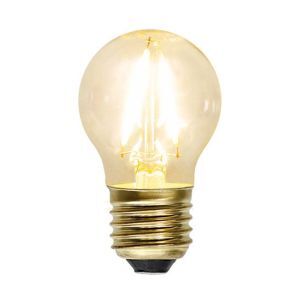 E27 LED pære Sjors, IP44 (vandtæt), 1,5 Watt, 2100K (Ekstra atmosfærisk hvid)