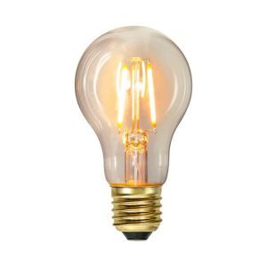 E27 LED pære Sebas, IP44 (vandtæt), 1,6 Watt, 2100K (ekstra atmosfærisk hvid)