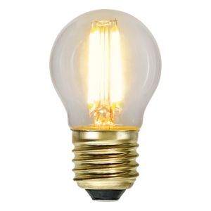 3-trins dæmpbar E27 kuglelampe, 4w ekstra atmosfærisk hvid