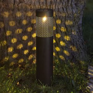 Aluminium solcellelampe på spyd sort, Adela, 0,064W, 3000K LED, IP44