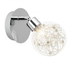Design vægspot krom, Nessa