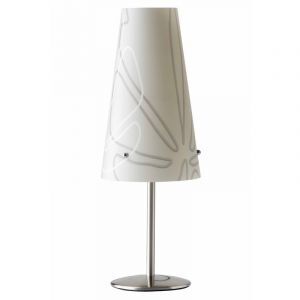 Plast bordlampe grå, Nayra