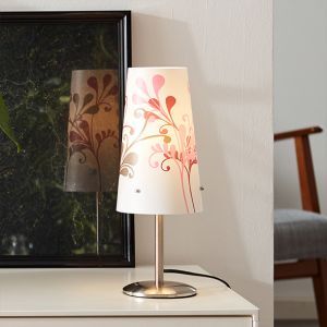 Plast bordlampe krom, Nayra