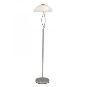 Glas gulv lampe krom, Ishara, med brytare