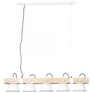 Træ pendler lampe brun, Audrey