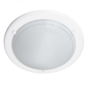 Glas loftlampe hvid, Angely