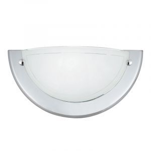 Glas væglampe krom, Angely