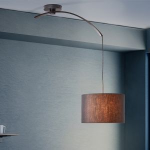 Modern pendel lampe spisebord sort, Bernice