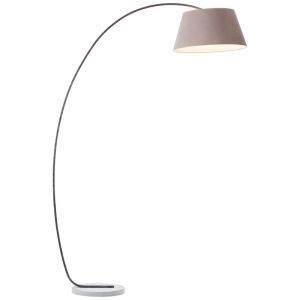 Beton gulvlampe bue brun, Haroun, med brytare