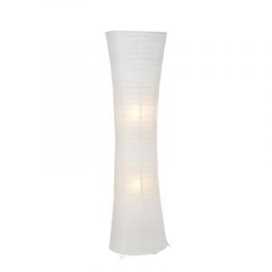 Metal gulv lampe hvid, Isalie, med brytare