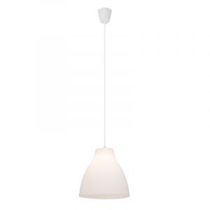 Plast pendler lampe hvid, Paco