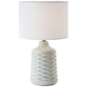 Retro bordlampe grå, Roelf, med brytare